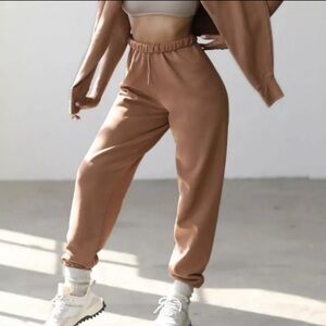 Joah Brown Terracotta French Terry Oversized Joggers S/M